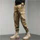thumbnail image 3 of Pantalones cargo para hombre Harem Y2k algodón multibolsillos pantalones hombre ajustados holgados apilados emo ajuste regular estilo coreano pantalones de exterior XL, 3 of 5