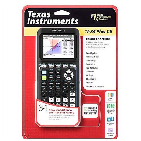 TI-84 Plus CE Graphing Calculator, Black