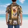 thumbnail image 6 of Yorkshire Terrier Dog Hawaiian Shirts For Men, Summer Short-Sleeve Relaxed-Fit Button-Down Shirts Small, 6 of 9