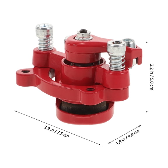 WEUVEB Metal Compact Red Brake Caliper 1Set for Mini Bikes and Scooters Mechanical Braking Go Kart Rear Break Caliper