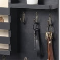 thumbnail image 4 of Key and Mail Holder for Wall Mail Organizer Wall Mount with Hooks B, 4 of 5
