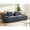 Grey, variant on Soft Fabric & Full Foam Support - Ivory Corduroy Couch with Ample Comfort for Long - Term Use