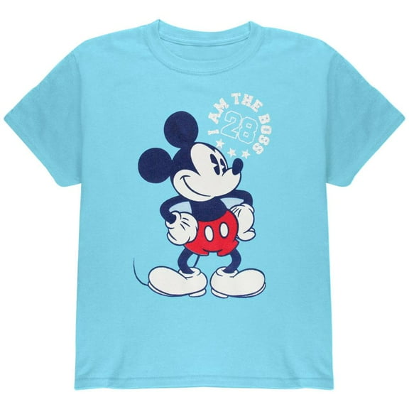 Mickey Mouse - I'm The Boss Girls Youth Ringer T-Shirt - Small