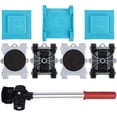thumbnail image 1 of Juego de herramientas para mover elevadores de muebles Elevador de muebles resistente con 4 poleas Muebles grandes Kit de movimiento fácil y seguro para sofás Refrigeradores Alfombras, 1 of 5