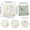 thumbnail image 2 of Djiypn Flower Wall Panel, Artificial Wall Flower Backdrop 13.8x13.8 Inch Silk Hydrangea Rose Floral Panel for Photo Background Home Party Wedding Decoration (1Pack, Purple), 2 of 7