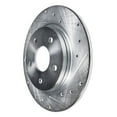 thumbnail image 7 of Detroit Axle - 6pc Rear Brake Kit for Hyundai 2020 2021 2022 Sonata Kia K5, 11.18" inch Drilled and Slotted Disc Brakes Rotors Ceramic Brake Pads with Hardware Replacement, 7 of 7