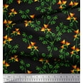 thumbnail image 3 of Soimoi Cotton Duck Fabric Flower & Leaves Watercolor Decor Fabric Printed Yard 42 Inch Wide, 3 of 3
