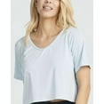 thumbnail image 3 of Real Essentials 5 Pack: Women's Dry-Fit Short Sleeve V-Neck Crop Top Boxy Athletic Tee, 3 of 6
