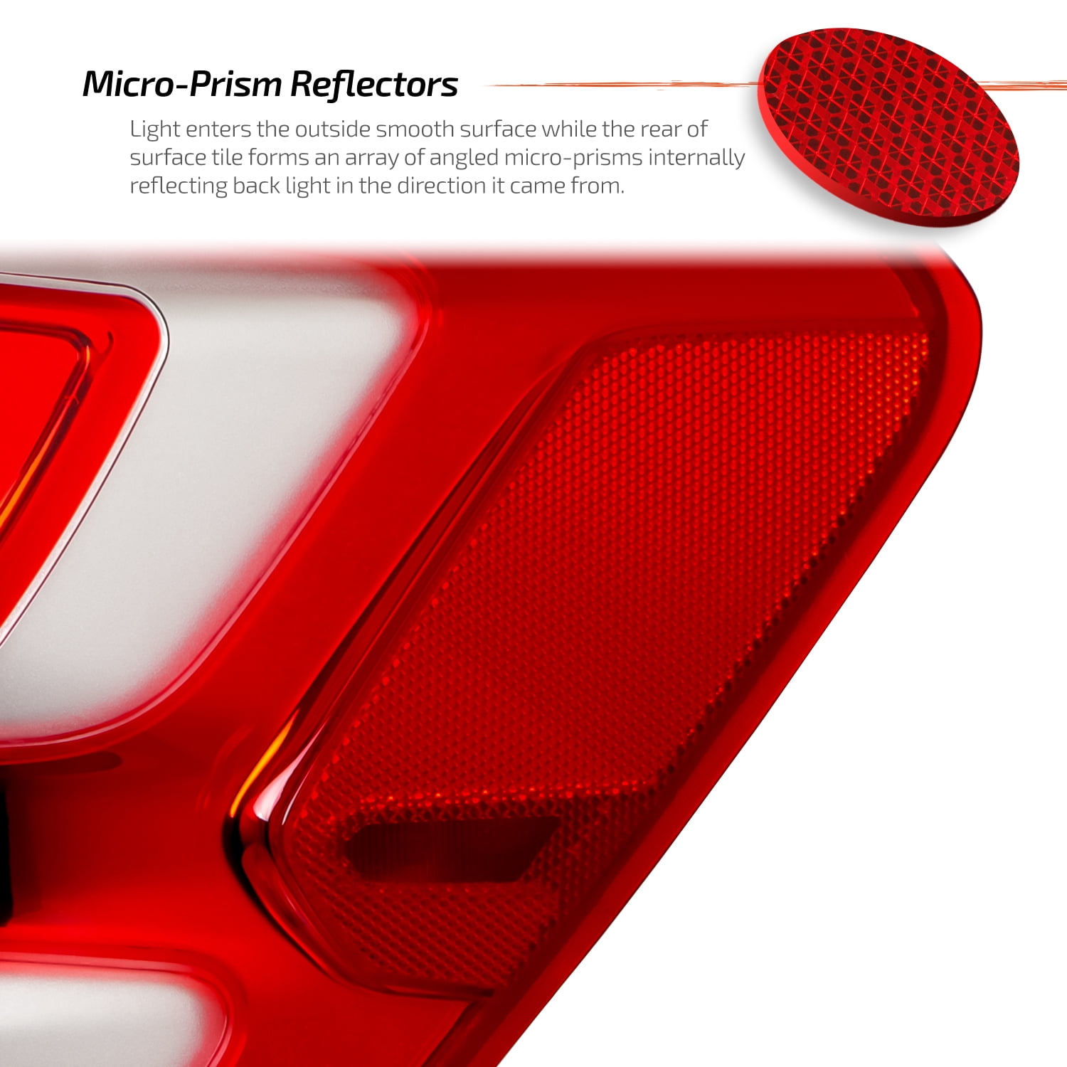 AKKON - Fits 2016-2017 Chevy Equinox [Halogen Type] Chrome Red Tail Lights Pair Driver Left+Passenger Right 16 17
