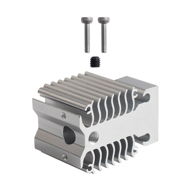 Disipador de calor del extrusor Pieza de impresora 3D Bloque de disipación de calor de aluminio profesional, práctico y resistente para impresora 3D