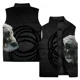 thumbnail image 3 of Chaleco de invierno Chaleco de viento frío Chaquetas de hombre Chaqueta con estampado de tigre y lobo feroz Ropa de hombre 2024 Chalecos Abrigos sin mangas, 3 of 4