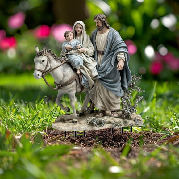 Cagogo under $5 Nativity Scene Decor, Jesus Birth Scene Prop Set, Outdoor Nativity Figure Display, Christmas Yard Decoration Lawn Ornament, Religious Holiday Scene Arrangement