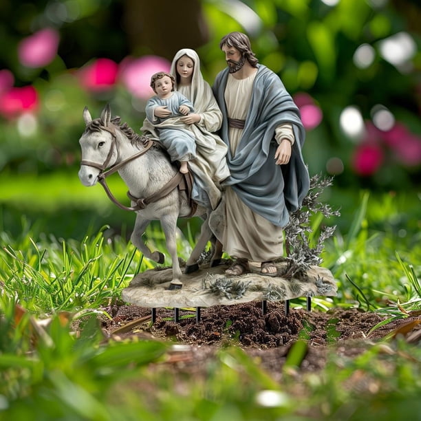 Xihbxyly Belén, Decoración de Nacimiento Artesanal, Historia Religiosa Educativa, Decoración Navideña, Ideal para Reuniones Navideñas, Fácil Almacenamiento, Diseño Compacto, Juego de 3 Piezas