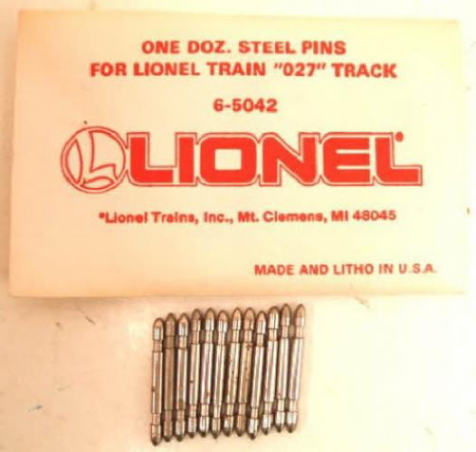 Lionel Stainless Steel O27 gauge pins 100 pieces with pin removal jig 