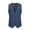 Blue, variant on VSSSJ Men's Fashion Retro Vest with Pocket Oversized Fit Solid Color Single Breasted Sleeveless V-Neck Jackets Comfortable Graduation Party Suit Vest Blue XL