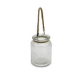 thumbnail image 4 of Ribbed Round Jar With Rope Wrapped Neck - 4.25"X4.25"X5.75", 4 of 6