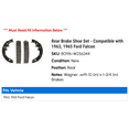 thumbnail image 2 of Rear Brake Shoe Set - Compatible with 1963, 1965 Ford Falcon, 2 of 2