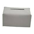 thumbnail image 1 of GUOOL PU Leather Tissue Box Napkins Dispenser for Table Vanity Countertop House Gray, 1 of 9