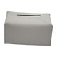 thumbnail image 1 of Caja de pañuelos de cuero PU, de servilletas, caja de almacenamiento, servilletero de escritorio para tocador, encimera, hogar, sala de Gris Baoblaze Contenedor de servilletas, 1 of 8