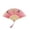 E, variant on Handheld Folding Fan Small Chinese Silk with Tassel Floral Manual Fan Handheld Bulk for Women and Men Music Festival Dance Party Decoration