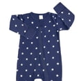 thumbnail image 4 of WIBACKER Baby Cotton Long Pajamas with Mittens Cuff for Boys 2 Way Zipper Both Footed and Footless Sleepers, 4 of 5