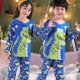 thumbnail image 3 of Conjunto de pijamas de verano para niños y niñas, ropa de casa con dibujos animados, 3 of 4