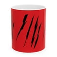 thumbnail image 2 of Effete Feline Claw Marks Scratch Ceramic Mug, (11oz, 15oz), 2 of 13