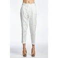 thumbnail image 1 of Flirtatious Women's White Stretch Capris - White - 1, 1 of 3