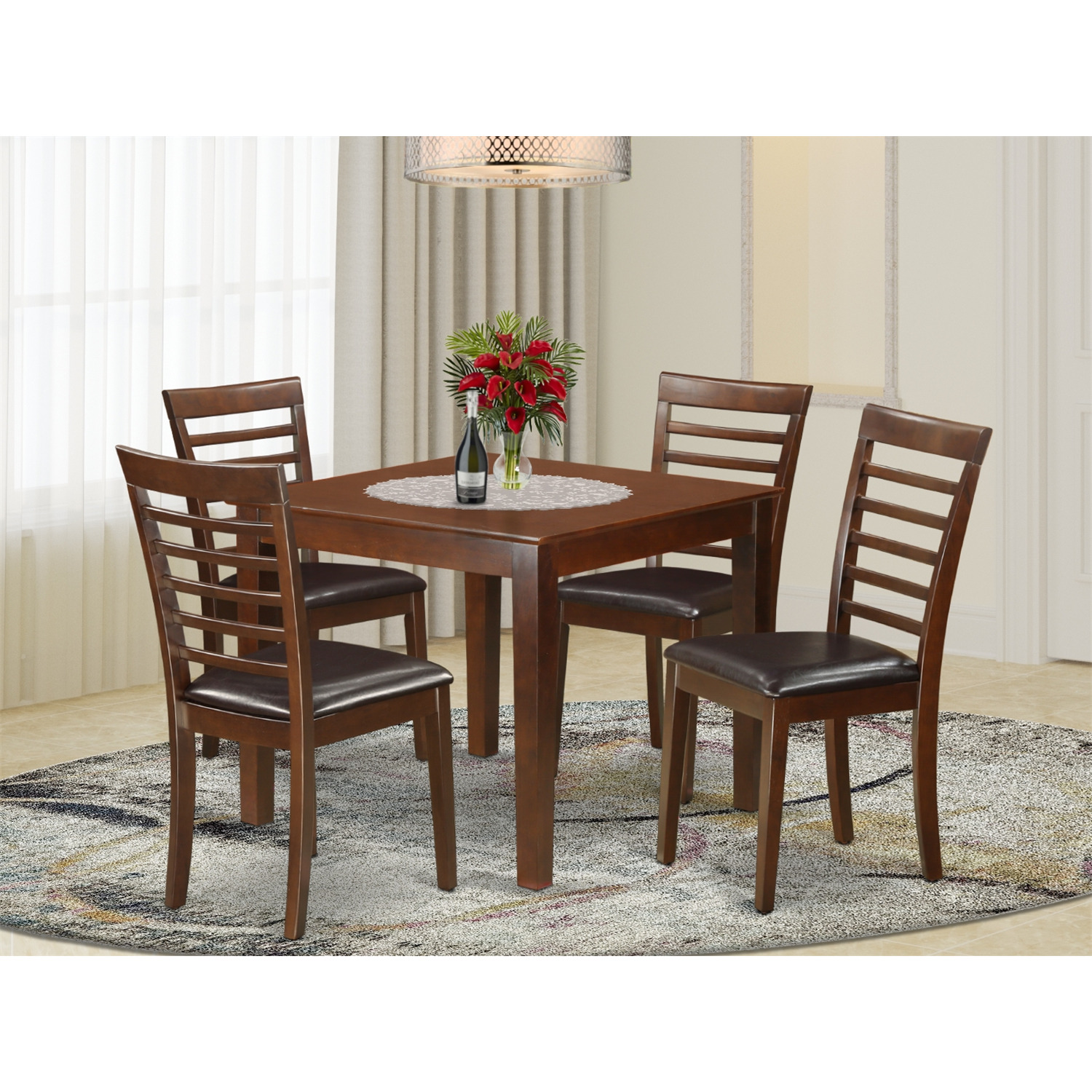 Kitchen Set With A Dining Table And Dining ChairsFinish