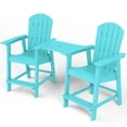 thumbnail image 7 of WINSOON Tall Adirondack Chair Set of 2 with Connecting Tray,Outdoor Bar Stools-Baby Blue, 7 of 7