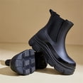 thumbnail image 3 of YOURDIARY Women's Short Rain Boots Waterproof Soft Chelsea Rain Boots For Ladies, 3 of 9