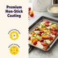 thumbnail image 4 of Wilton Ultra Toaster Oven Baking Pans Set 7" x 10" Non-Stick Small Cookie Sheets (2-Pack), Carbon Steel Bakeware for Cookies, Roasted Vegetables & Appetizers, 4 of 15