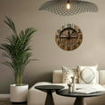 thumbnail image 5 of Wall Clock Decorative - Rustic Brown Wood Pattern-A Print 2D Vintage Wall Clocks Battery Operated Silent Non-Ticking for Bedroom, Living Room, Kitchen, Office, Classroom, 10 Inch, 5 of 7