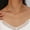 Pearl, variant on Sottila Necklace | 18K Gold Titanium Chain | Five-Stone Style in Pearl, Pink, Clear, or Green 16" + 2" | RJ Designs