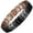 Black Rose gold, variant on Mens Magnetic Bracelet Titanium Steel Magnetic Bracelet with Double Row (Black&Rose Gold)