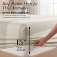thumbnail image 3 of Southshore Fine Linens Quiet Horizon Taupe Striped Patterned Sheet Set, Ultra Soft Brushed Microfiber, 15 Inch Deep Pocket, 4 PCS, 1 Flat Sheet, 1 Fitted Sheet and 2 King Pillowcases, King, 3 of 9