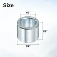 thumbnail image 2 of 2 Packs Galvanized Steel Spacer 1/2" Bore x 3/4" OD x 5/8" Length, 2 of 6