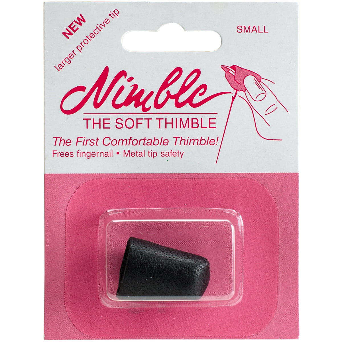 Leather Nimble Thimble with Metal Tip