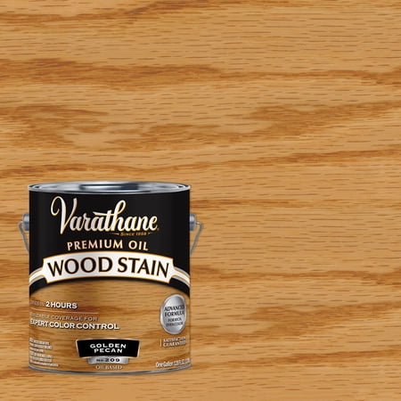 Golden Pecan, Varathane Premium Oil-Based Interior Wood Stain-211680, Gallon, 2 Pack
