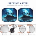 thumbnail image 6 of Salouo Hawaiian Beach Pirate Moon Pattern Car Windshield Sun Shade Foldable | Front Windshield Shade for Sun, Heat and UV Rays | Interior Sun Protection-Large, 6 of 6