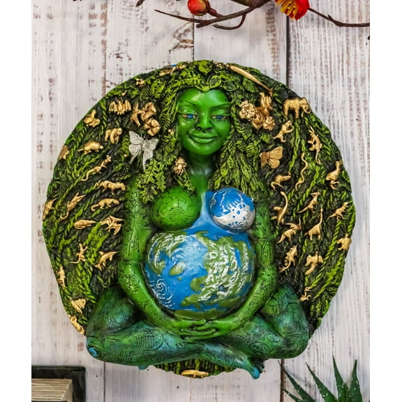 Oberon Zell Millennial Gaia Green Earth Mother Goddess Te Fiti Wall Decor Plaque
