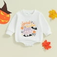 thumbnail image 4 of WEAIXIMIUNGChristmas Autumn Long Sleeve Pumpkin Print Romper for 3-6 Months, 4 of 4