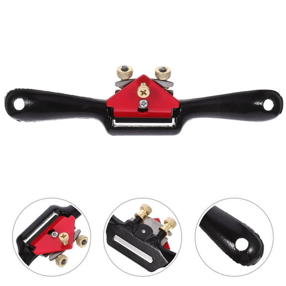 Masteelf Woodworking Hand Planer with Double Screw Adjustment for Shaping Curved Wood Projects in Assorted Colors S Size