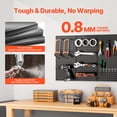 thumbnail image 3 of VEVOR Metal Pegboard Panels 3 Pcs 24" x 12" Wall Organizer for Garage Tool Storage, 3 of 8
