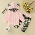 thumbnail image 3 of XBASW Toddler Baby Girl's Sweatsuit 2PCS Outfits Long Sleeve Hoodie Sweatshirt + Jogger Sweatpants with Pockets Set Fall Winter Clothes 0-24M, 3 of 7