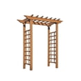 thumbnail image 6 of Vita 57"L x 24"W x 88H" Carolina Vinyl Arbor, Brown, VA84070, 6 of 7