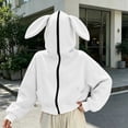 thumbnail image 5 of Cute Hoodies for Women Baeitkot Women's Fashion Solid Color Zipper Jacket Long Sleeve Coat with Pockets, 5 of 6