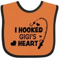 thumbnail image 3 of Inktastic I Hooked Gigi's Heart with Fishing Rod Boys or Girls Baby Bib, 3 of 4