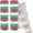 Green White Red, variant on 2 Rolls Metallic Mesh Ribbon 10 Inch X 10 Yards(30 Feet) Copper Foil Mesh Ribbons for Party Wreath Swags Wedding Home Decor Valentine's Day Easter Decoration