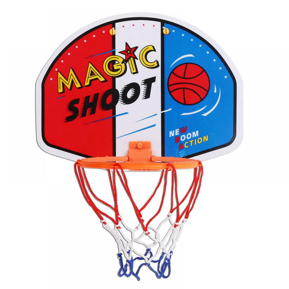Plastic Basketball Hoop Toy Mini Inflatable Ball Pump Backboard Rim ...
